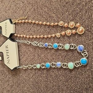 NAPIER BRAND WOMENS FASHION JEWELRY NECKLACE BUNDLE OF 2 NECKLACES